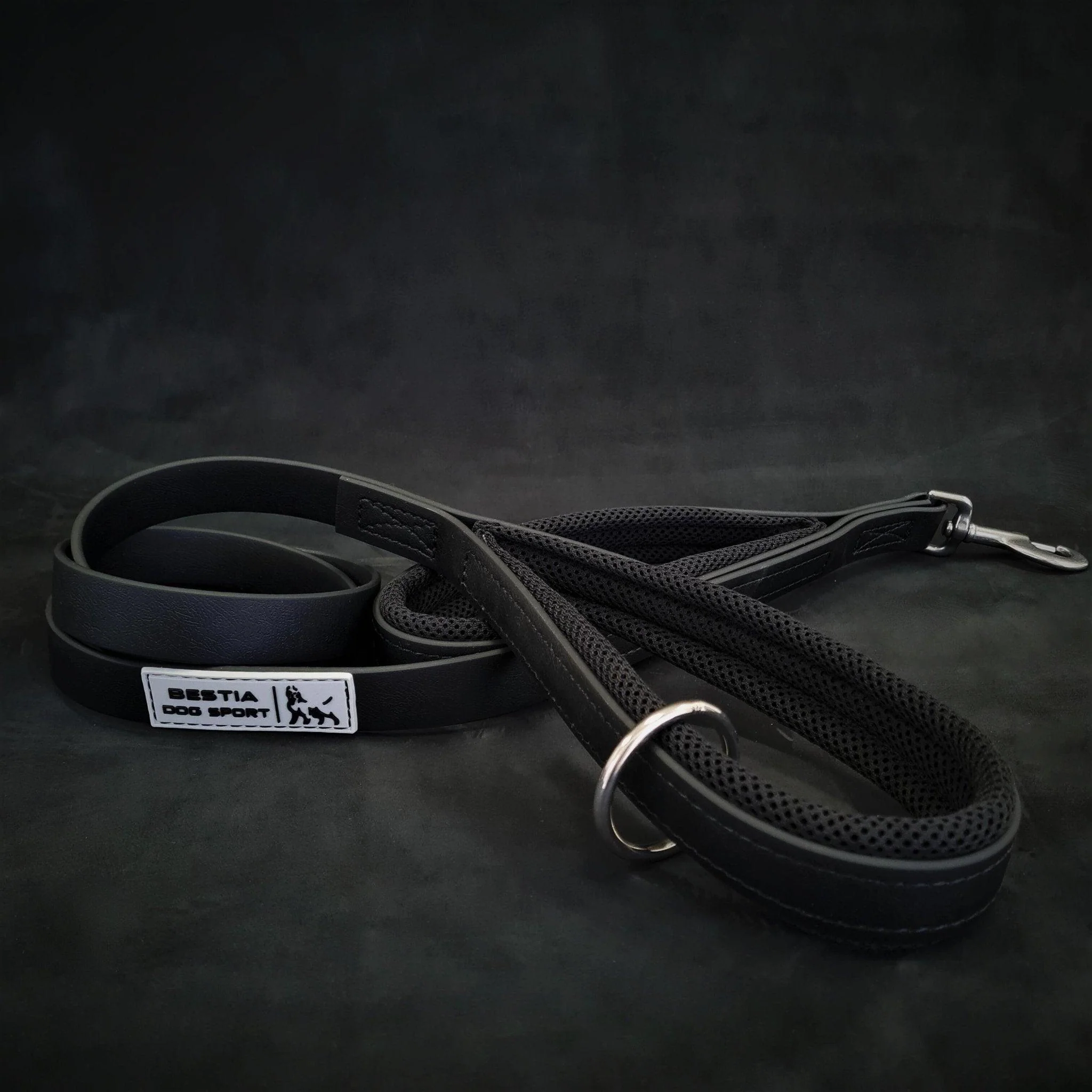 BESTIA DOG SPORT dual handle leash black - Image 2