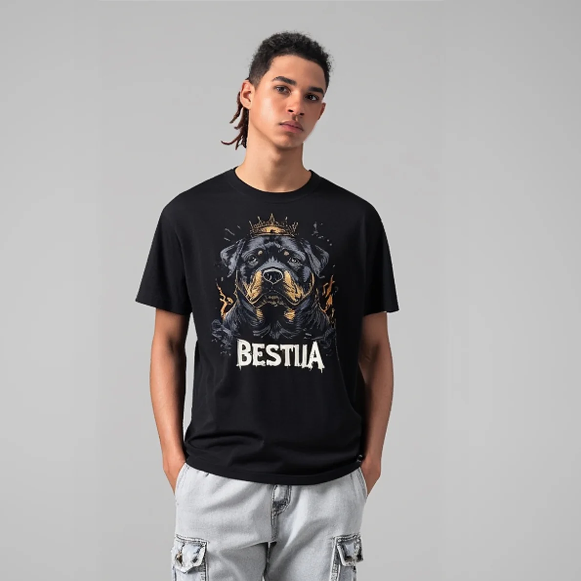 Rottweiler T-shirt Black - Image 3