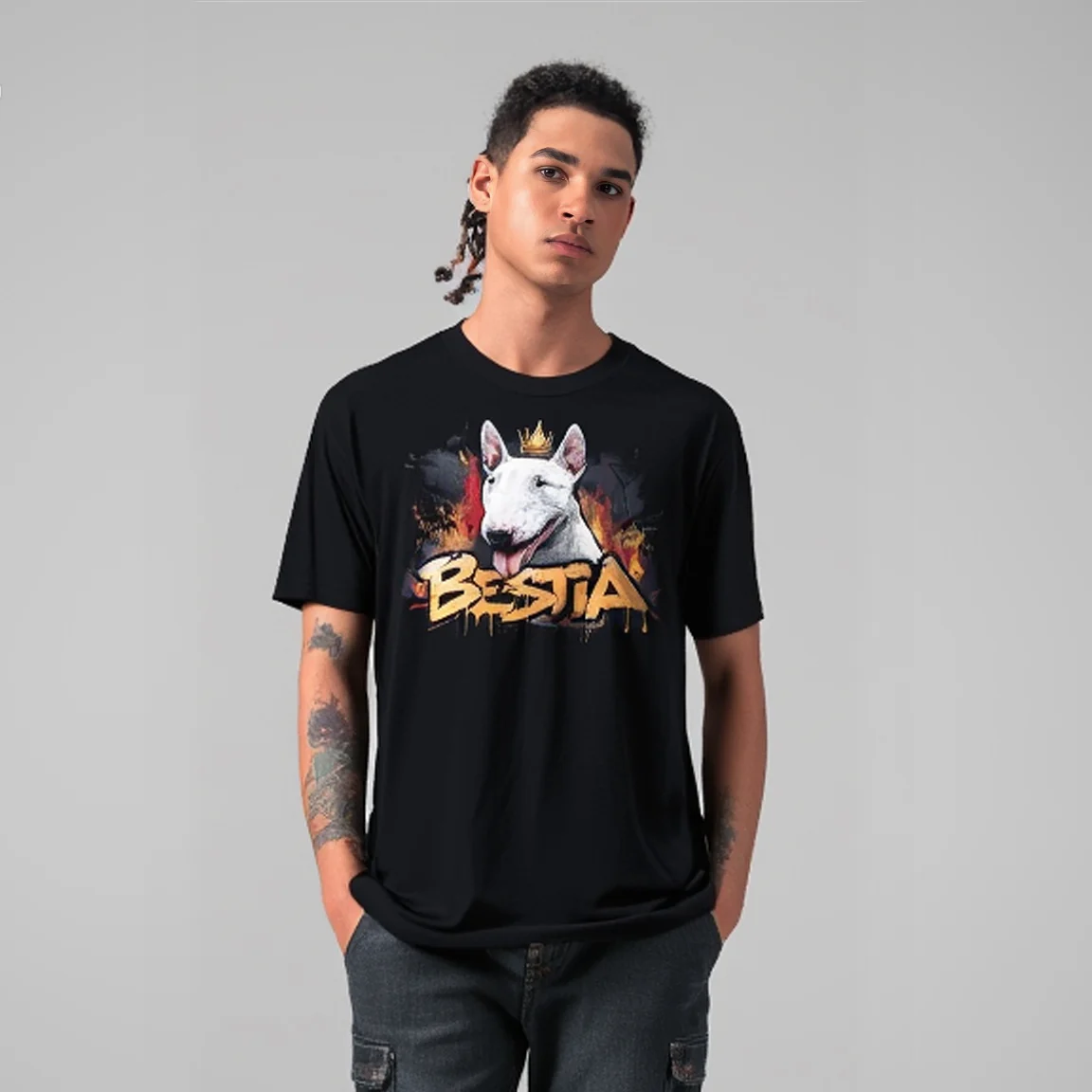 Bull Terrier T-shirt Black - Image 3